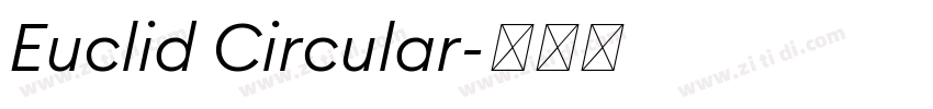 Euclid Circular字体转换